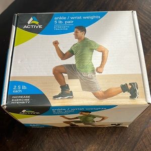 Active ankle and wrist weights 2.5lbs each